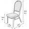 Ivory Polyester Banquet Chair Cover, Elegant Slipcover for Weddings & Events